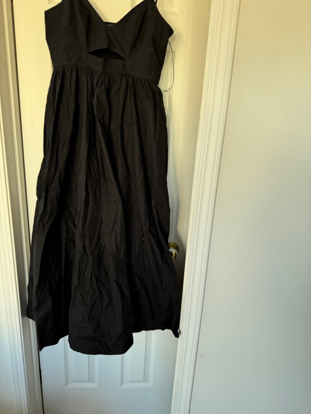 Banana Republic Black Midi Dress with Front Cutout
